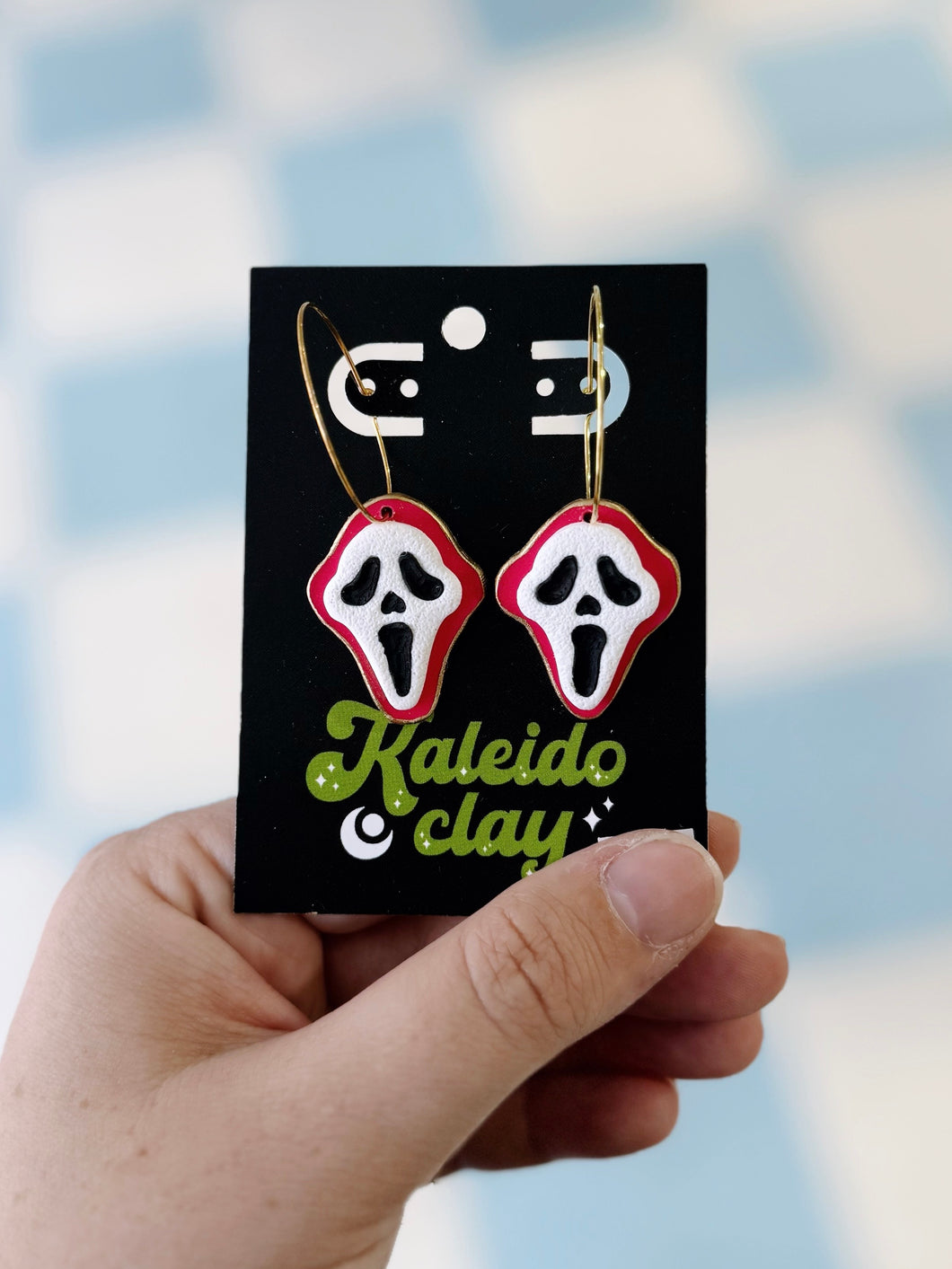 pink ghostface dangles