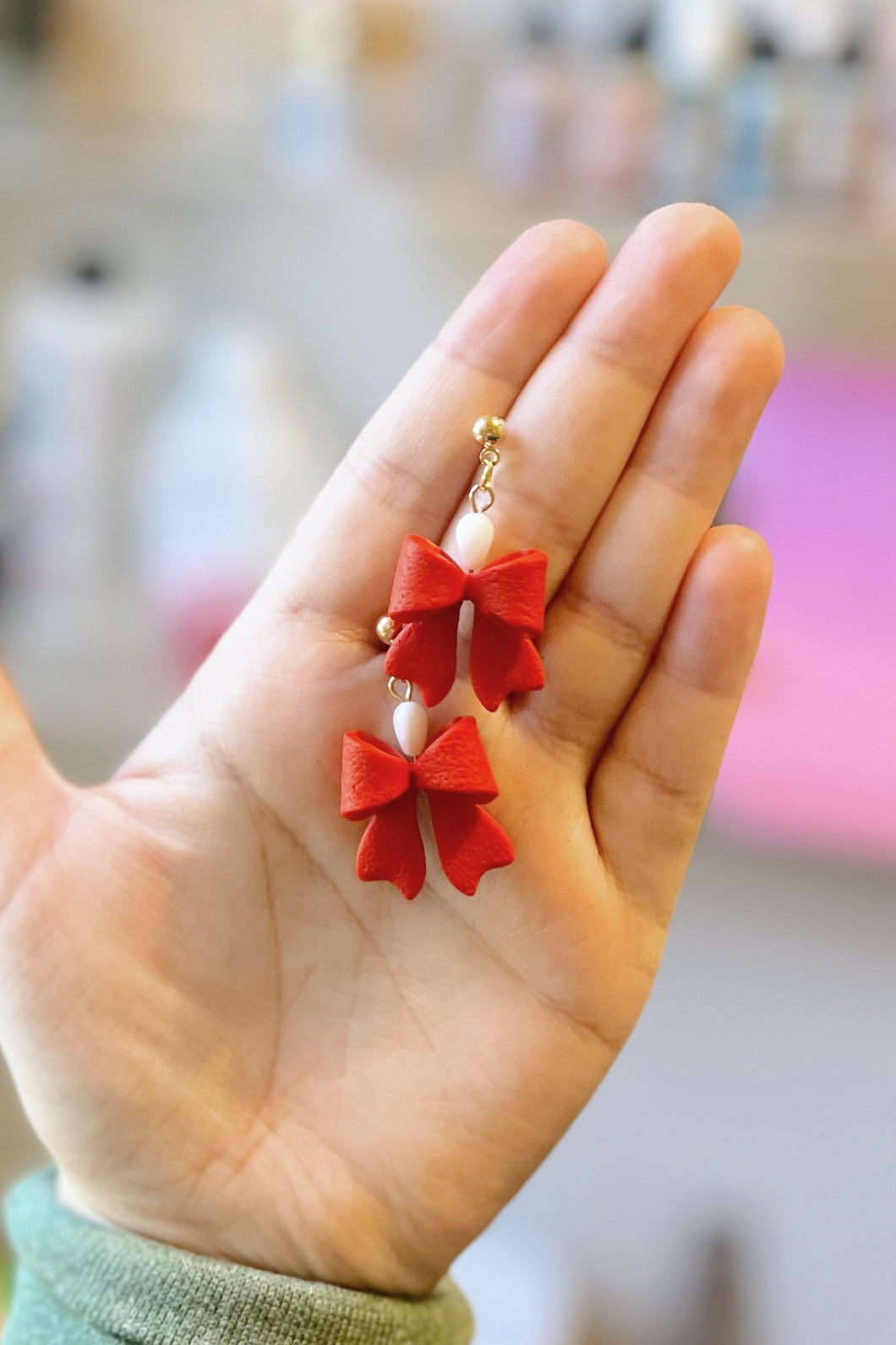 3D bow dangles