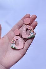 Load image into Gallery viewer, mossy moon forest triangle dangles
