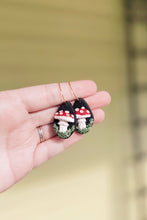 Load image into Gallery viewer, mossy mushroom hoops
