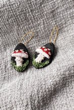 Load image into Gallery viewer, mossy mushroom hoops
