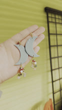 Load and play video in Gallery viewer, blue moon beaded dangles
