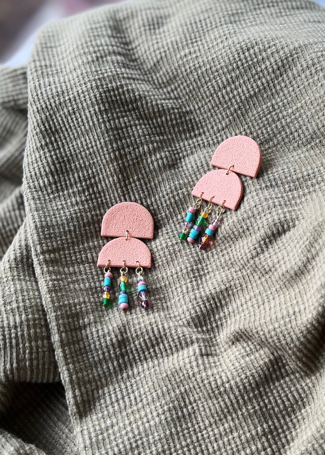 double arch beaded dangles