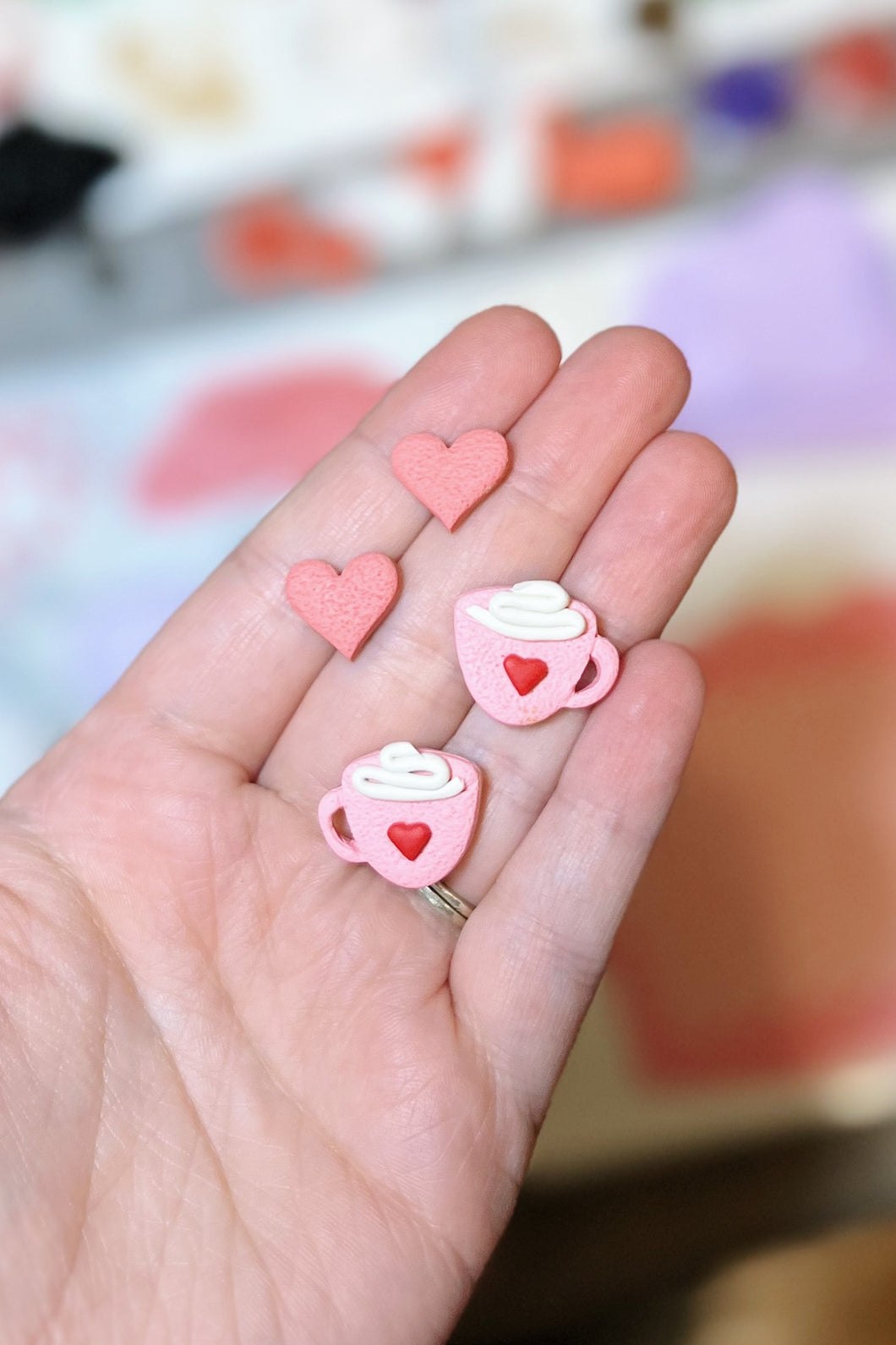 heart coffee stud pack