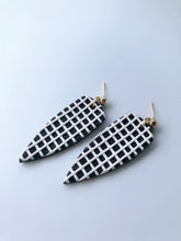 Load image into Gallery viewer, dagger dangles • checkerboard
